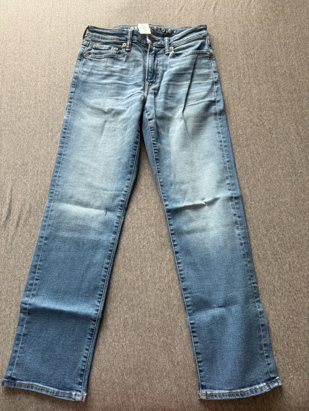 Men's American Eagle Blue Straight-Leg Jeans